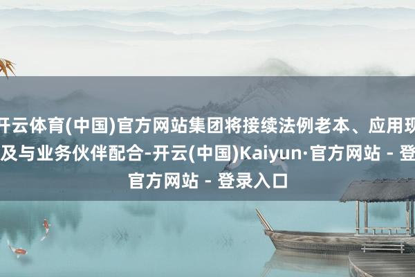 开云体育(中国)官方网站集团将接续法例老本、应用现存资源及与业务伙伴配合-开云(中国)Kaiyun·官方网站 - 登录入口