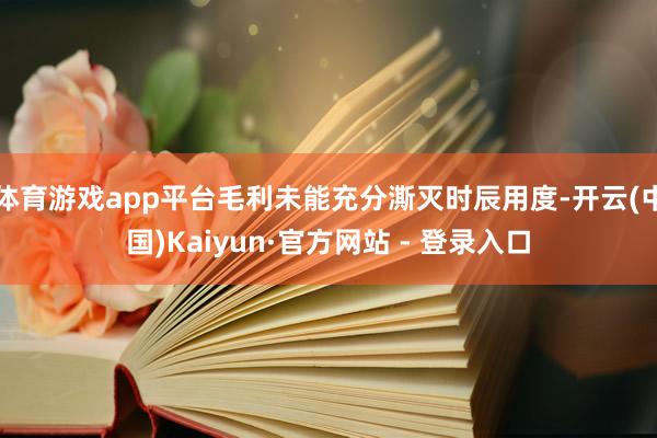 体育游戏app平台毛利未能充分澌灭时辰用度-开云(中国)Kaiyun·官方网站 - 登录入口