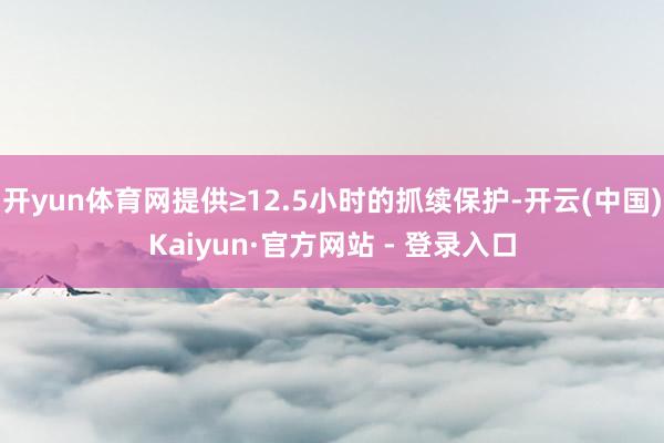 开yun体育网提供≥12.5小时的抓续保护-开云(中国)Kaiyun·官方网站 - 登录入口